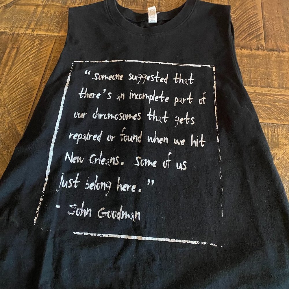 John Goodman Quote - New Orleans Ribbed Tank Top